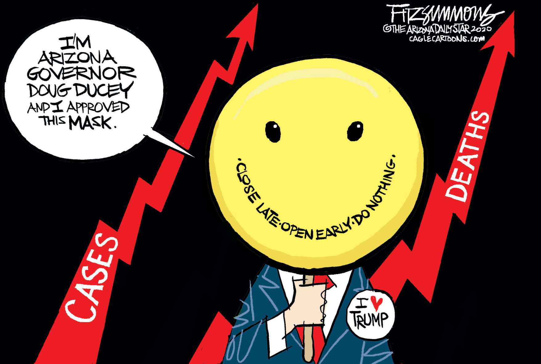 Daily Fitz Cartoon: Mask for Arizona